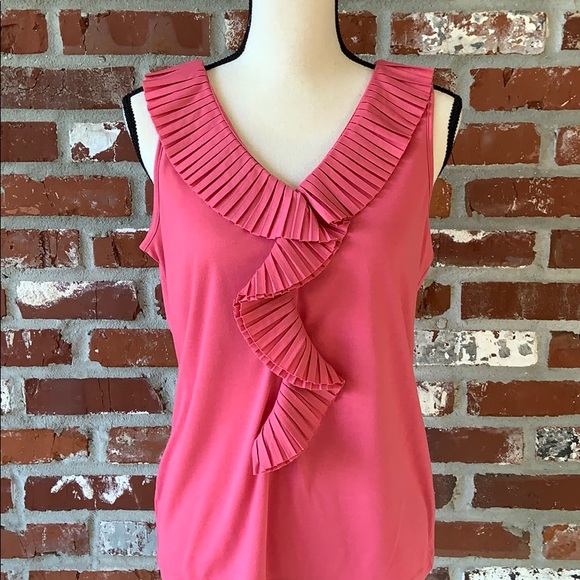 149. Talbots knit top with ruffle detailing. - Picture 2 of 3